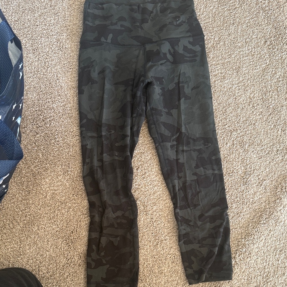 Lululemon camo print align crops